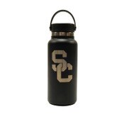 USC Trojans Hydro Flask Black SC Interlock 32oz Wide Mouth with Flex Cap Engraved